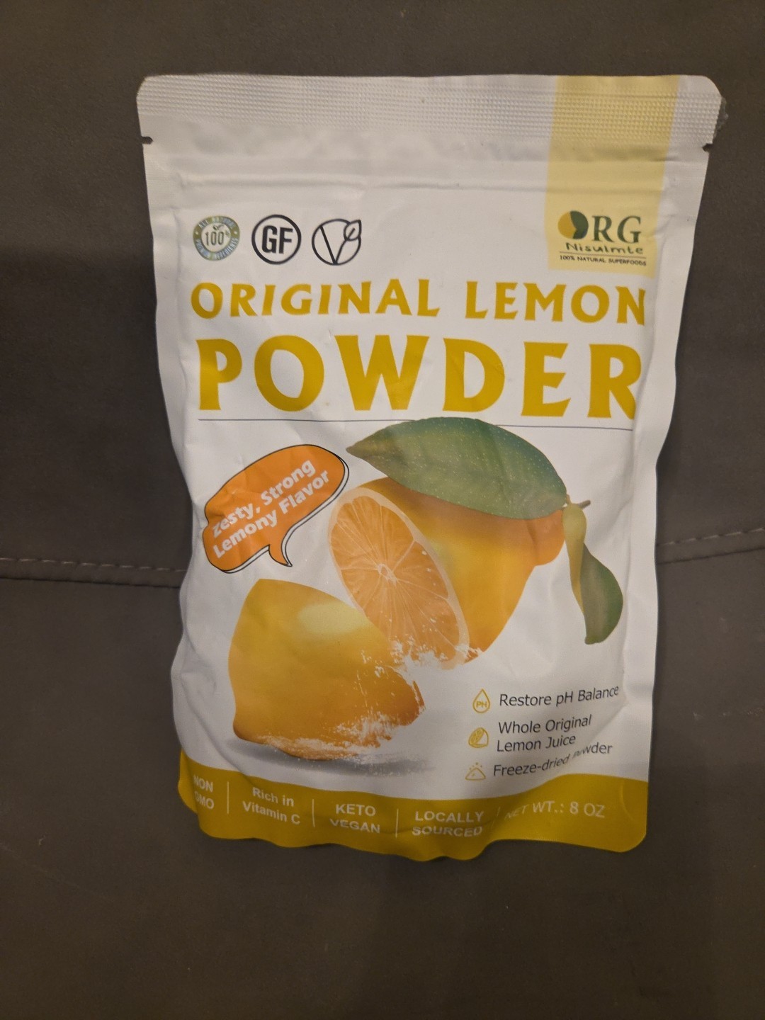 RG Nisulmte Original Lemon Powder Freeze dried 8 oz Expires 12/2026