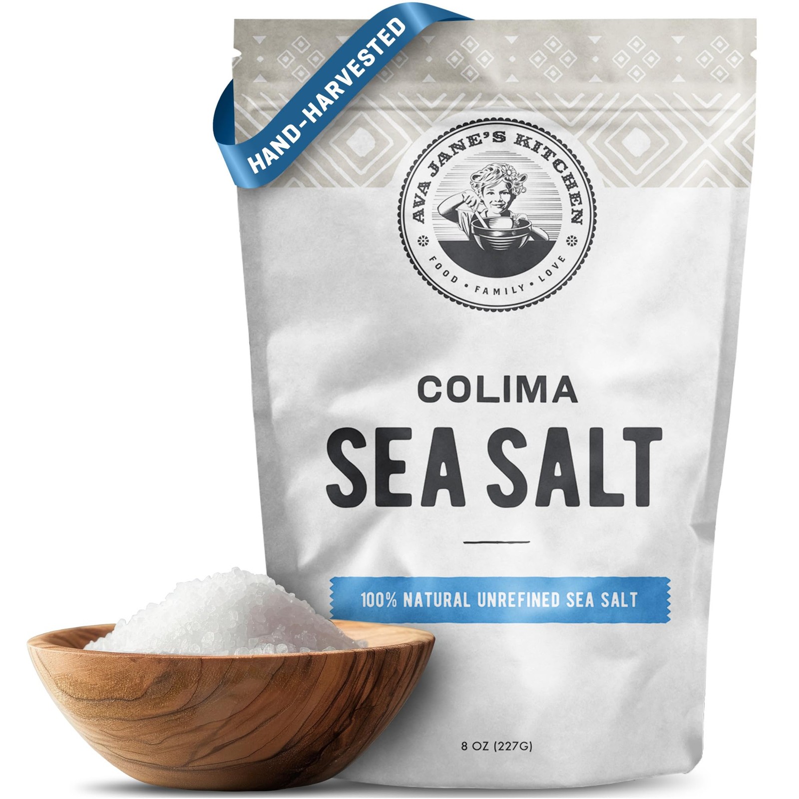 Ava Jane’s Kitchen – Colima Coarse Sea Salt – 100% Unrefined, Natural, and Ha…