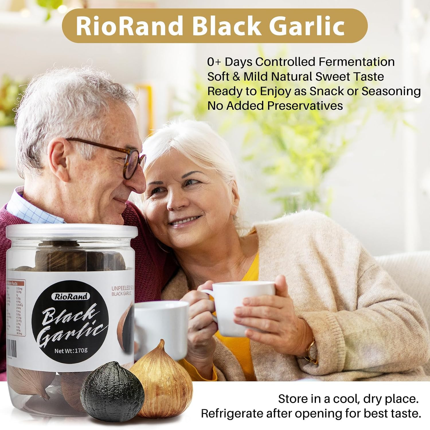 Black Garlic Whole & Peeled 90-Day Fermented No Added Preservatives Ready to …