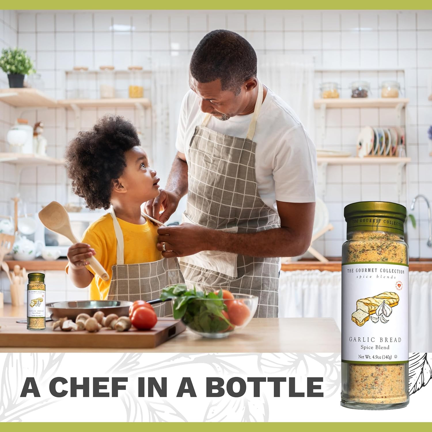 The Gourmet Collection Spice Blends Garlic Bread Spice Blend – Garlic Butter Sea