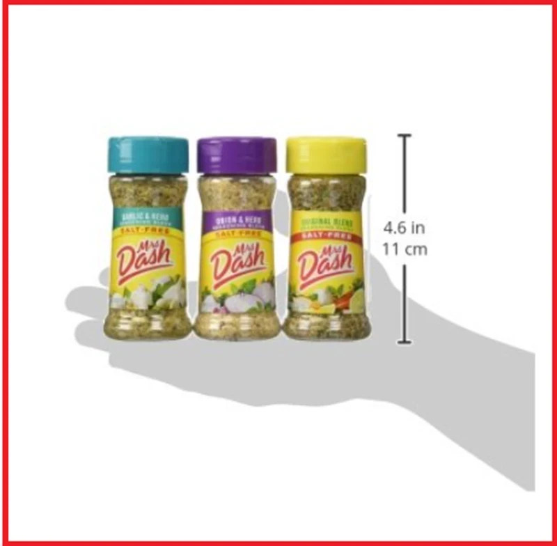 3-Pack Variety Pack Mrs. Dash Combo All Natural Seasoning Blends Salt Free 2.5oz