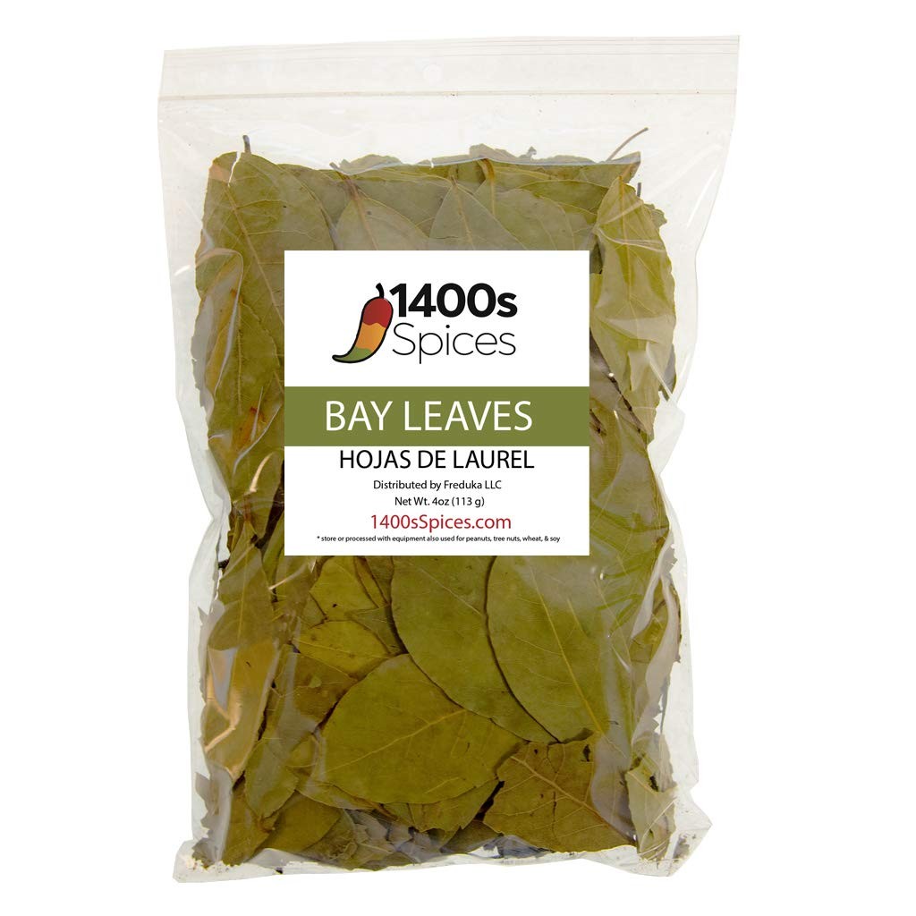 4oz Bay Leaves Semi Selected (whole and broken leaves), Hojas de Laurel,…