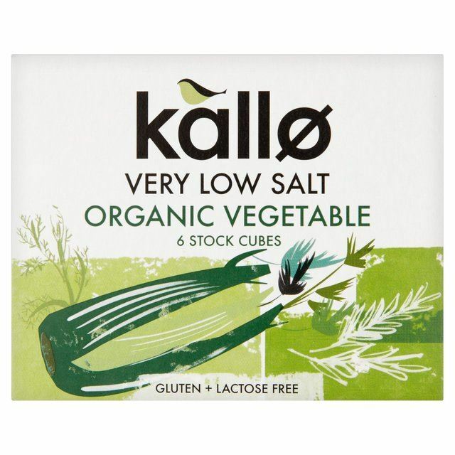 Kallo Organic Very Low Salt Vegetable Stock Cubes – 6 x 10g