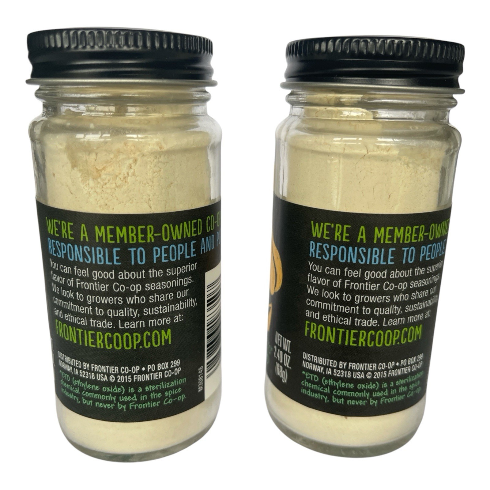 Frontier Co-op Garlic Powder 2.40 oz (Pack of 2) Organic Non-GMO Fresh Fast Ship
