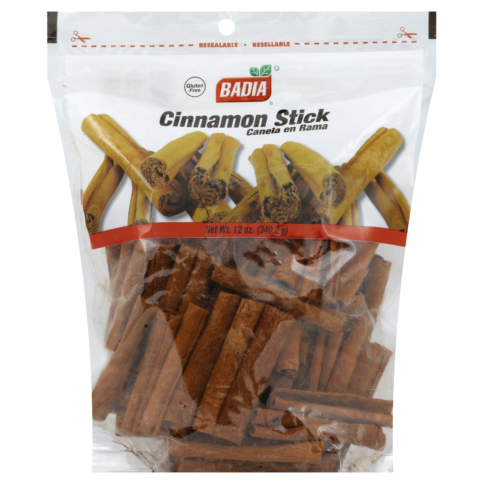 Badia Cinnamon Stick with Zipper – 12 Ounce Bag (Pack of 6)