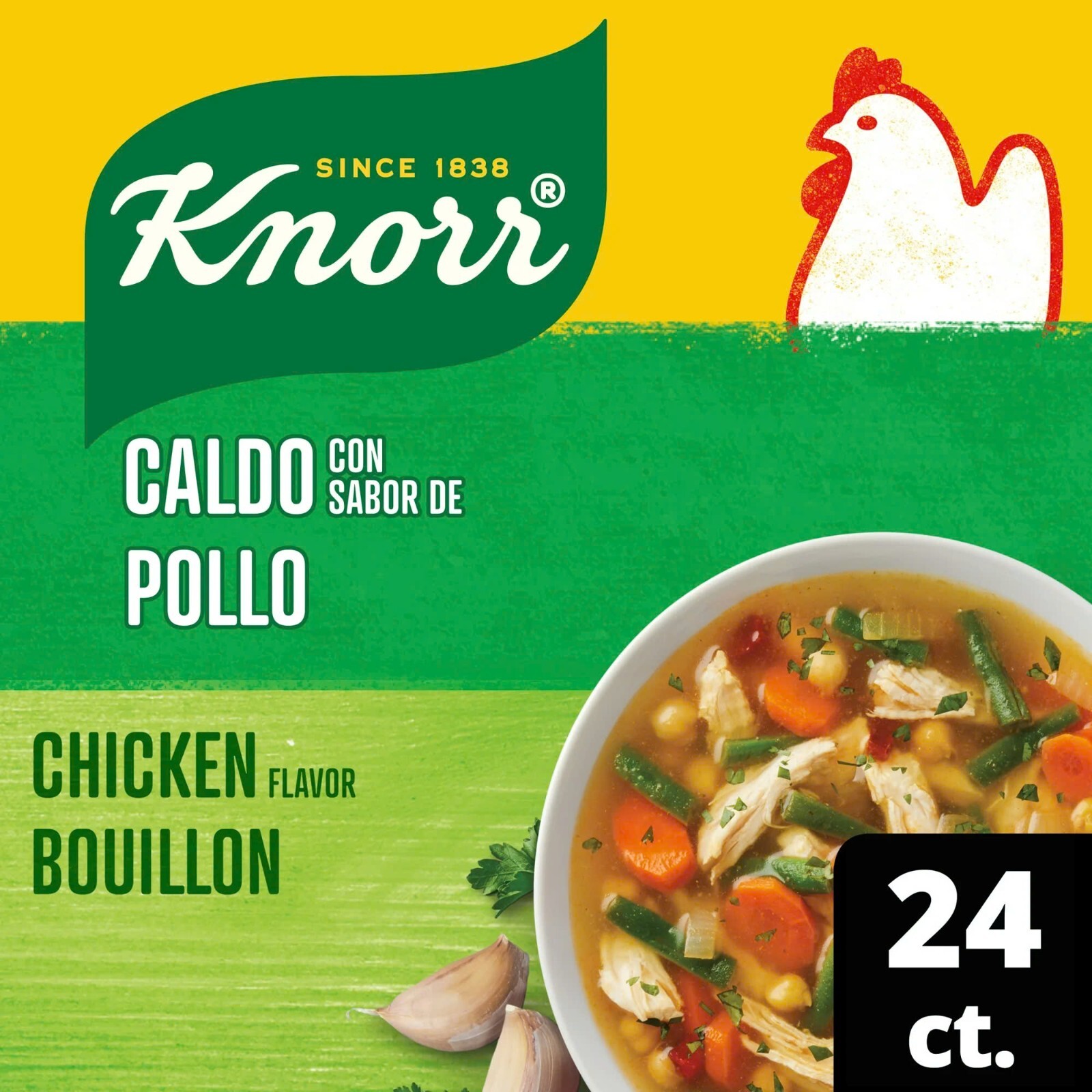 Knorr Beef + Chicken Flavor Bouillon Cubes, 8 Pack x 2