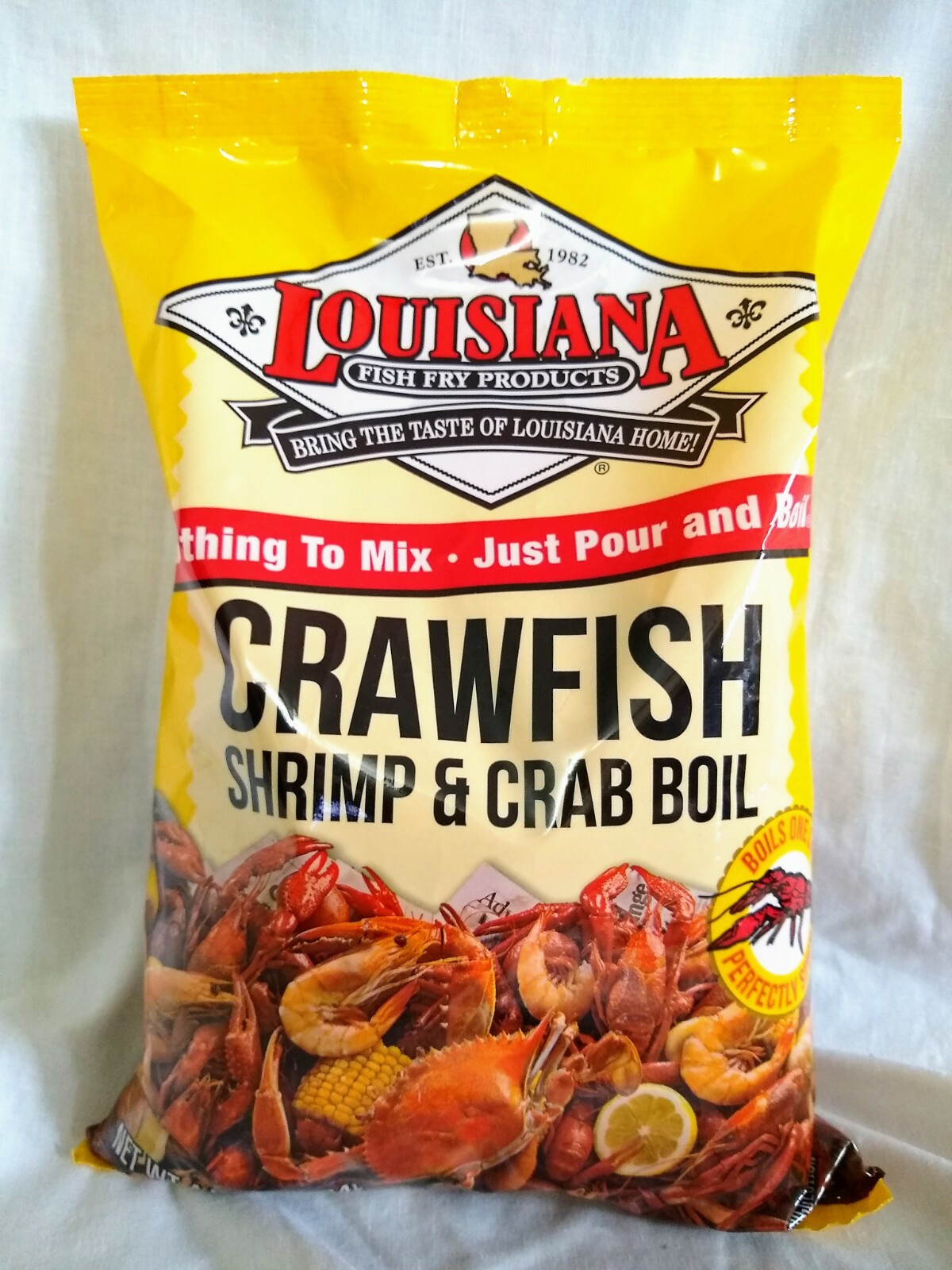 Louisiana Fish Fry Products Crawfish Shrimp & Crab Boil 4.5 Lb Bag