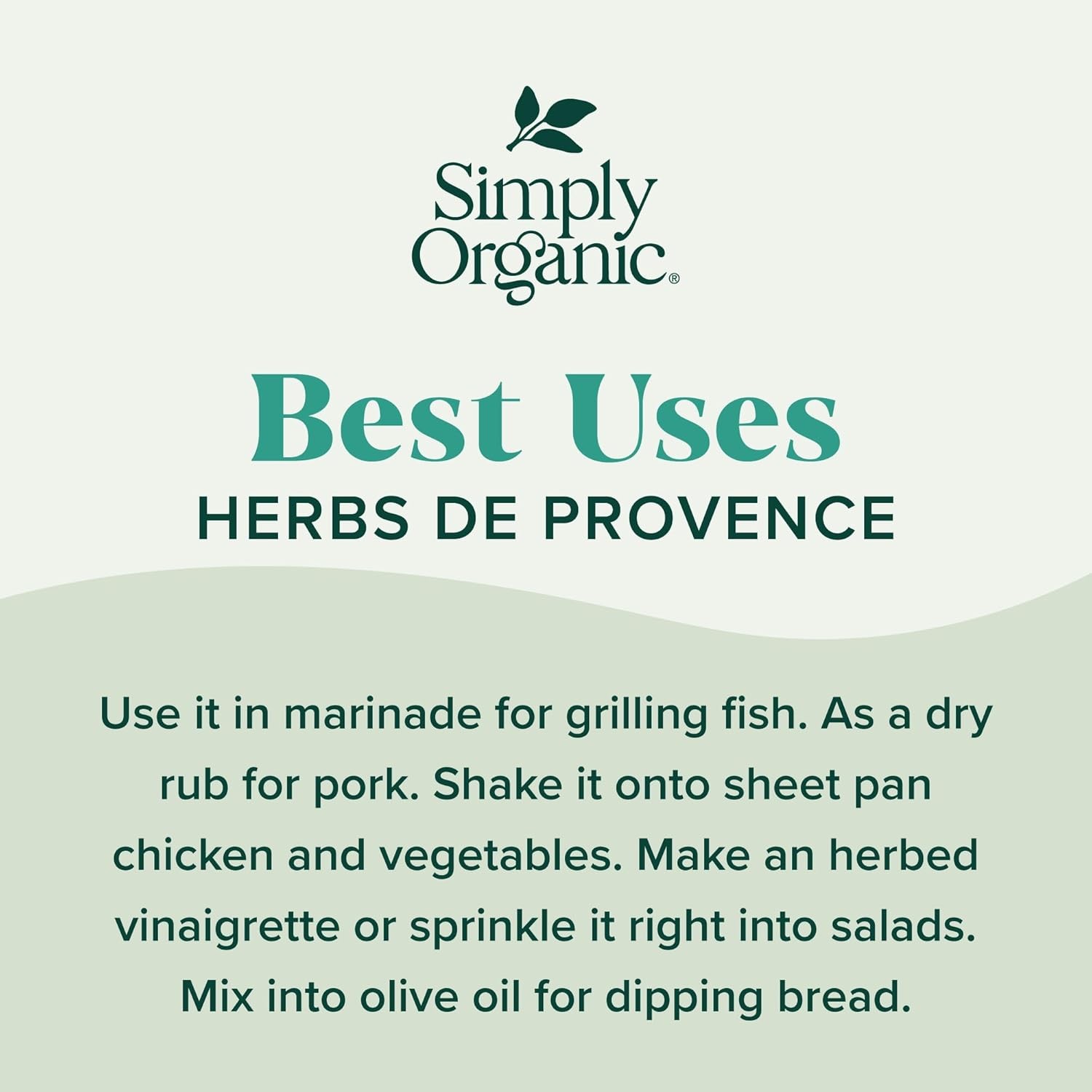 Certified Organic Herbes de Provence French Herb Blend Seasoning Mix 1 Ounce