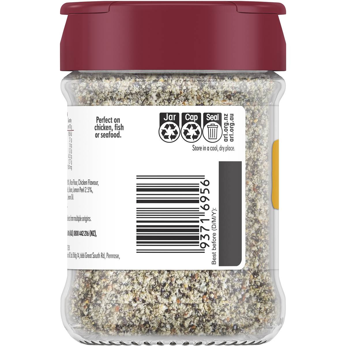 Masterfoods Lemon Pepper Spice Blend Seasoning 170g