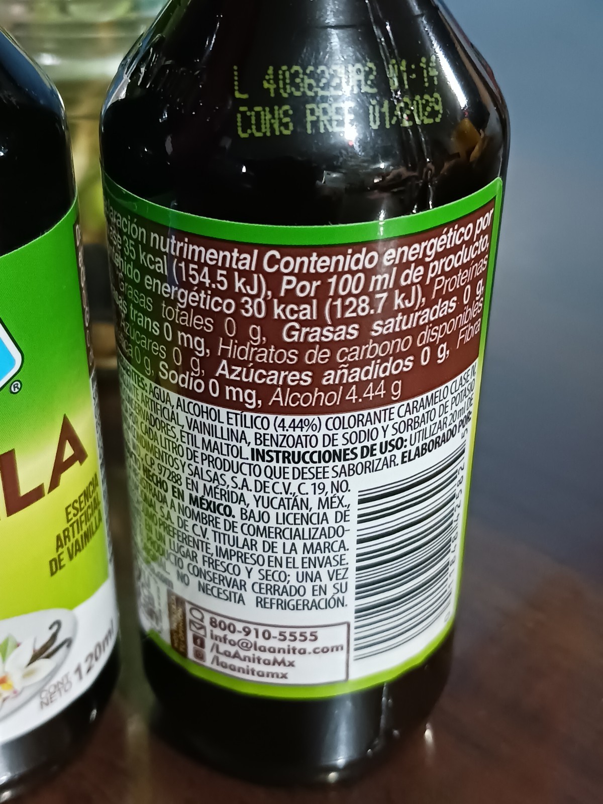 2 X NEW Vanilla Vainilla La Anita Esencia Saborizante 4 Oz 120ml from México.