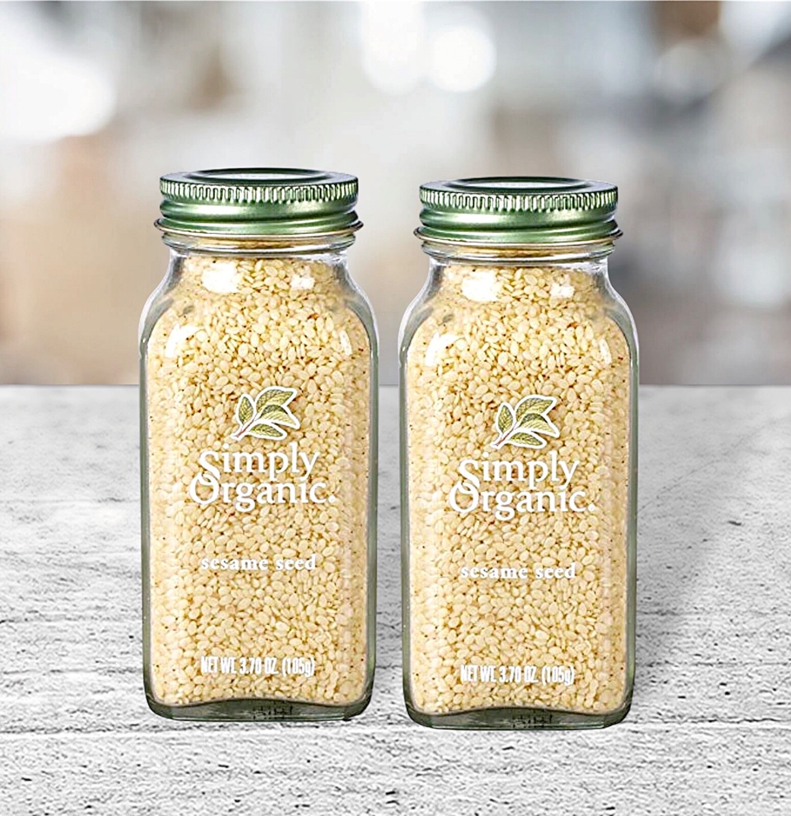 2 Simply Organic Sesame Seed 3.7 oz Each