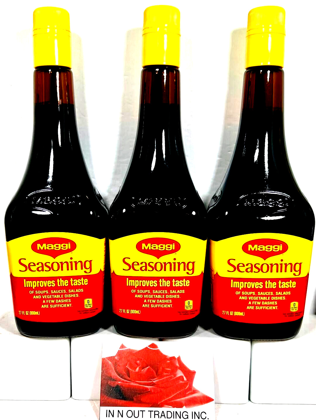 Maggi Liquid Seasoning 27 oz ( Pack of 3 ) ~ Exp 4/2026