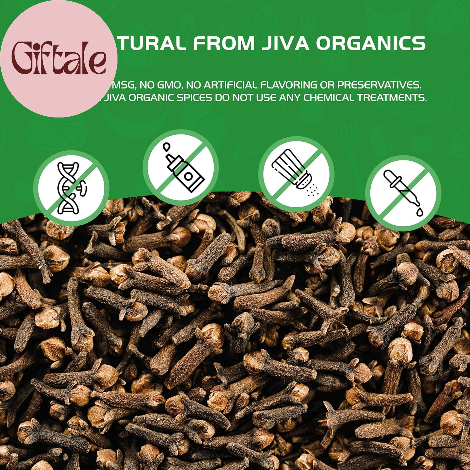Jiva Organic Cloves Whole 3.5 Ounce Bag – Non-Gmo, Non Irradiated – Dried Clove