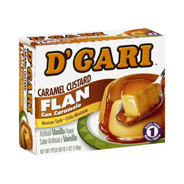 D’gari Mexican Style Caramel Custard Flan Mix – Vanilla Flavor (Pack of 6)