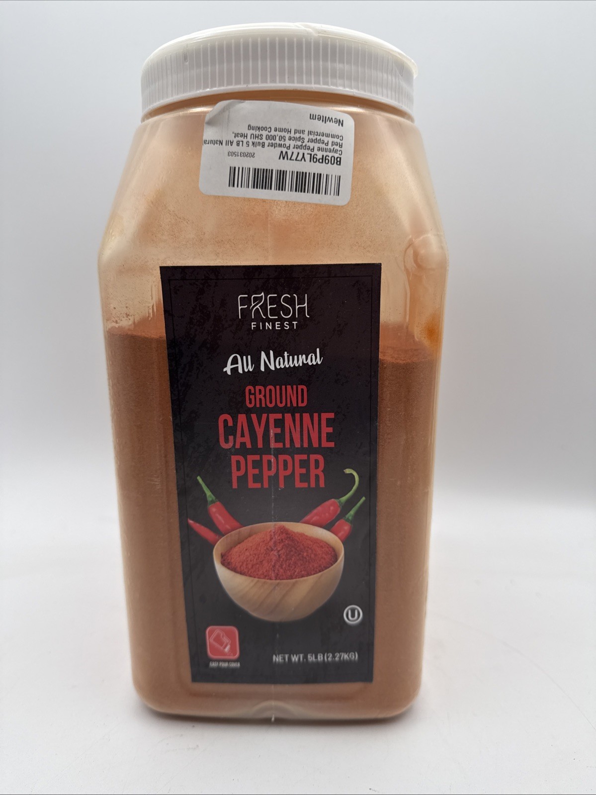 Cayenne Pepper Powder Bulk 5 LB All Natural Red Pepper Spice 50,000 SHU Heat