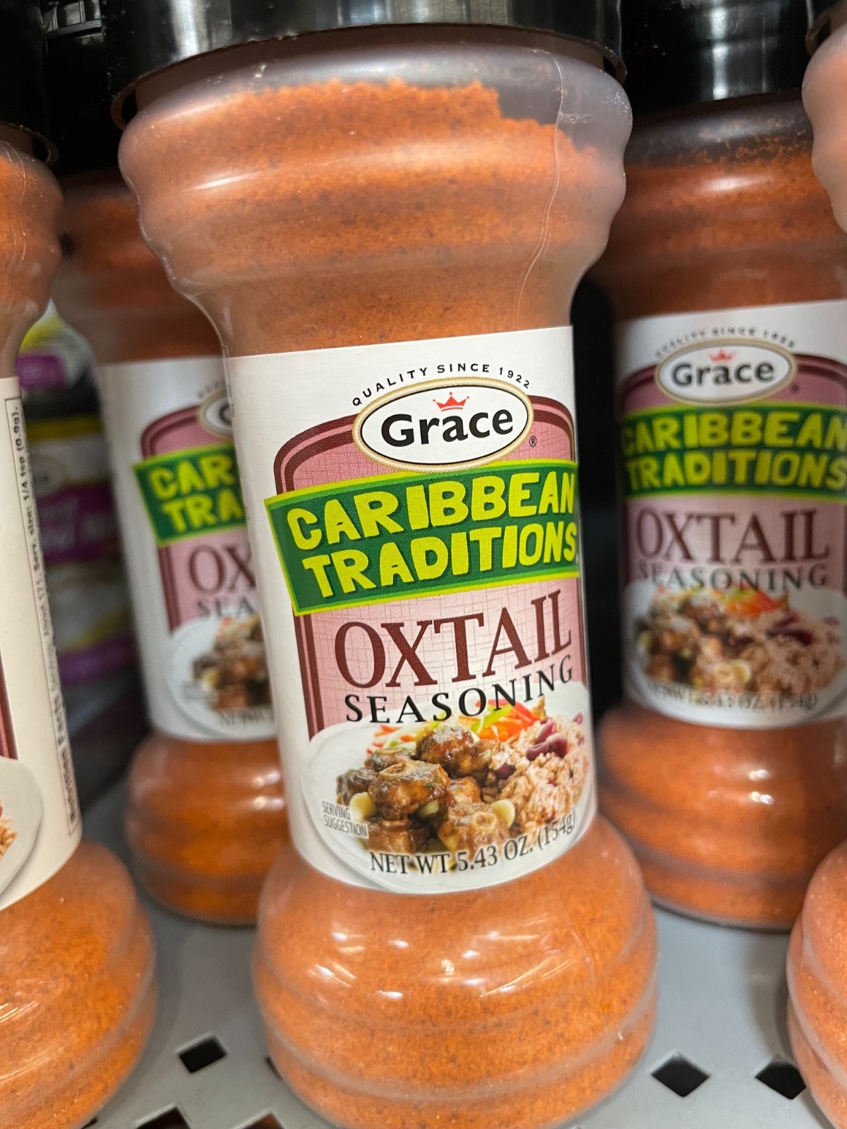 3 Pack Grace Caribbean Traditions Oxtail Seasoning Spice Mix 5.43 oz Jamaican
