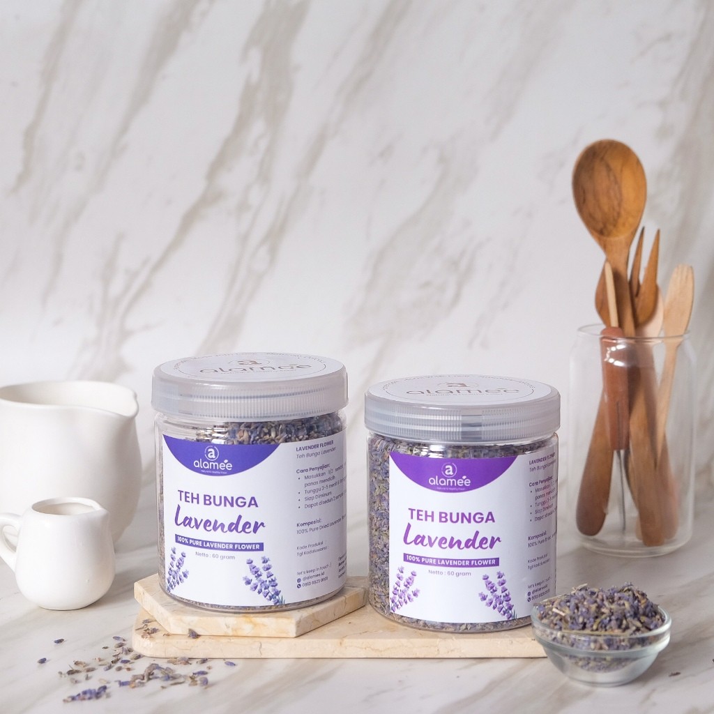 Lavender Flower Tea 60g Dried Botanical For Brewing Floral Notes Daily Ritual