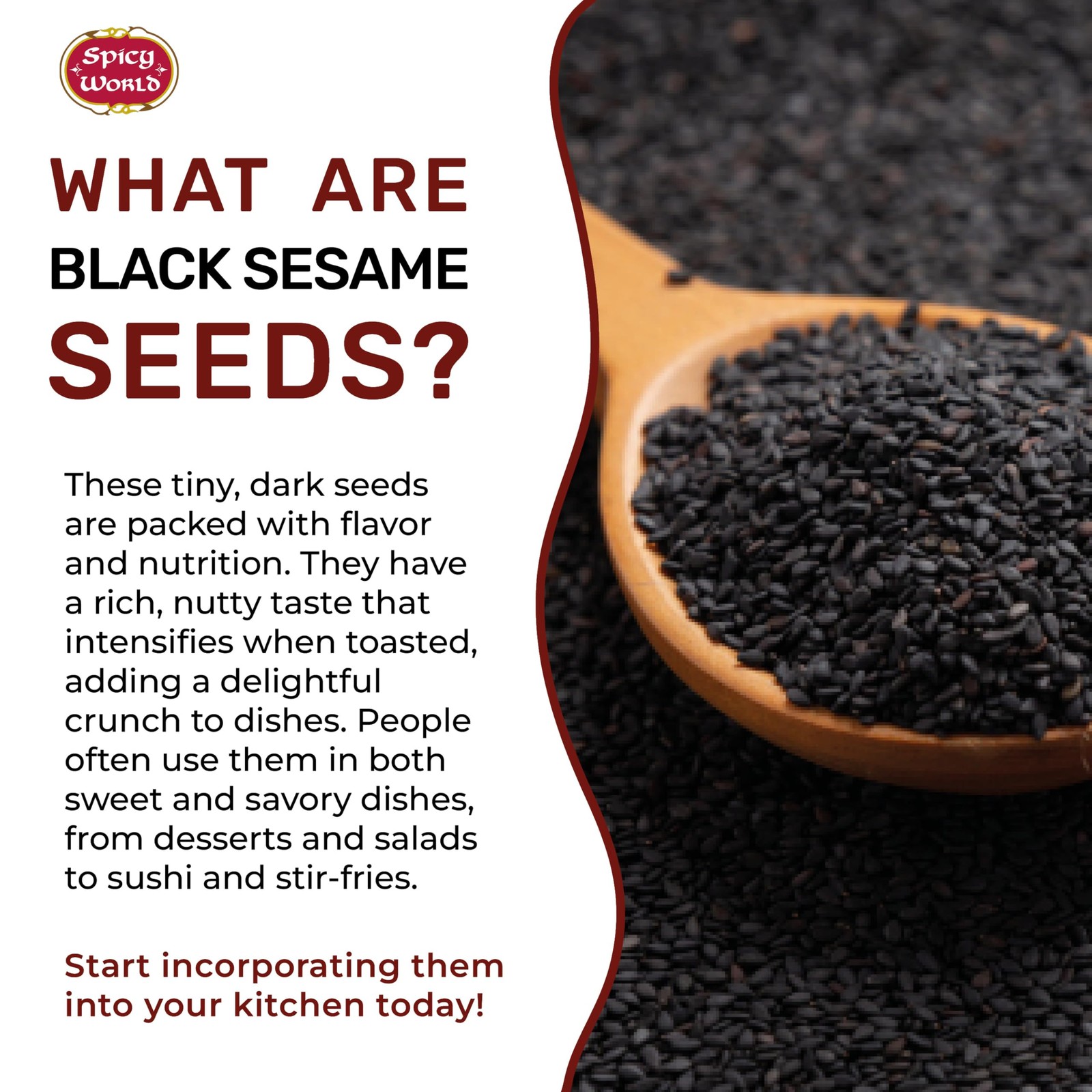 Raw Black Sesame Seeds 3 LB Bag – Natural – By