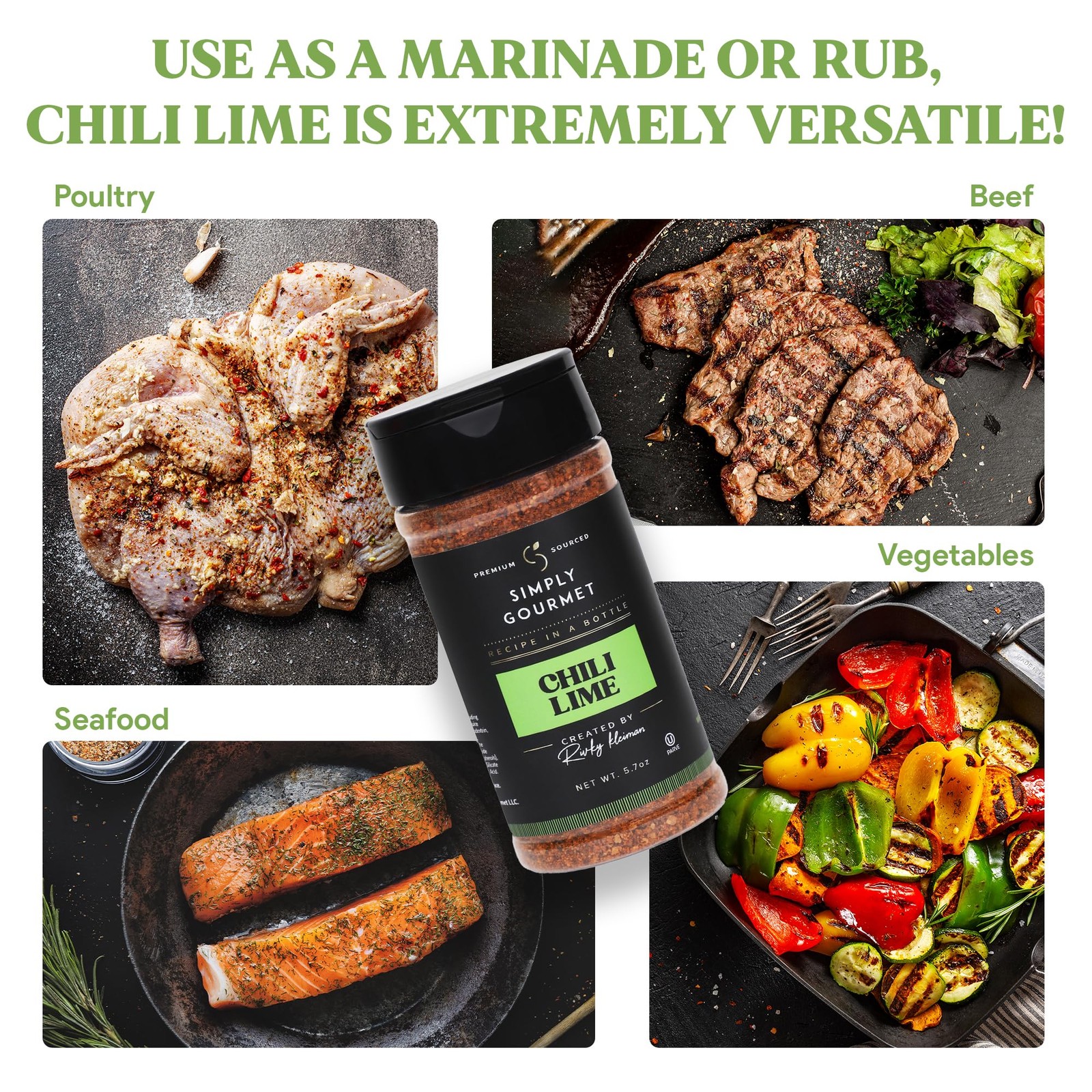 Chili Lime Seasoning “” – Premium Gourmet Chili‑Lime Spice Blend w/Citrus Kic…