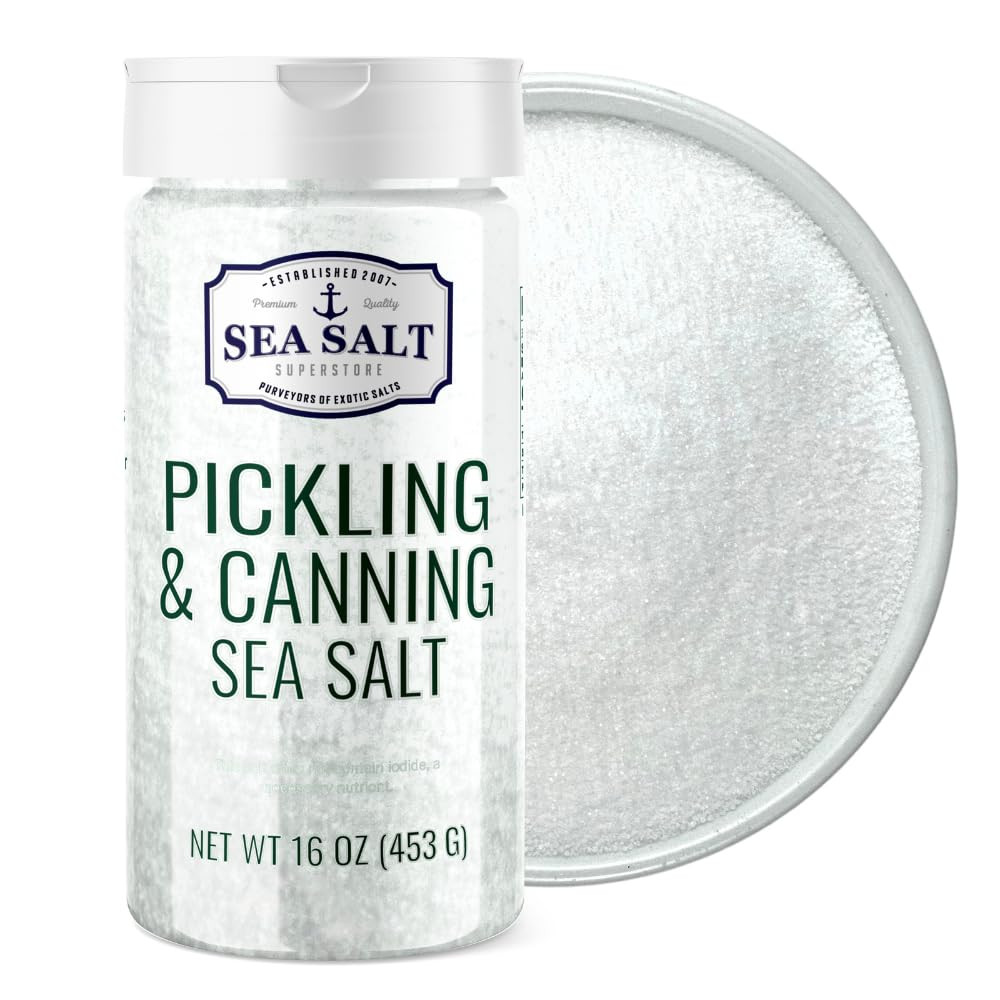 Pickling & Canning Pickling & Curing Salt for Natural Preserving, Fine Kosher Sa