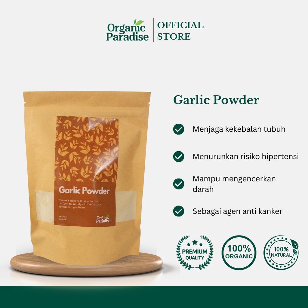 Garlic Powder 100 Gram Ground Culinary Spice Pantry Seasoning Bold Aroma