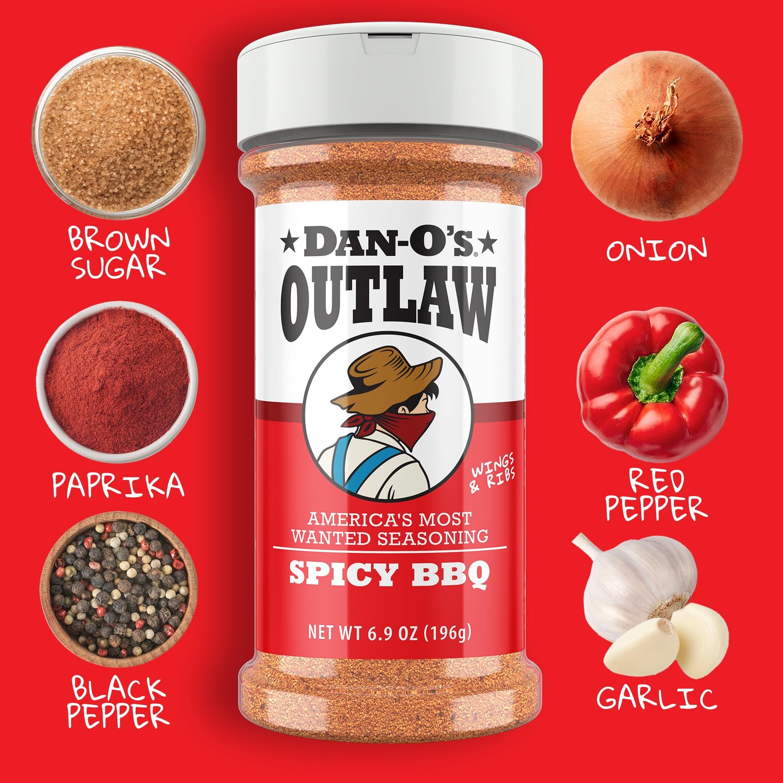 Dan-O’s Outlaw Seasoning 6 Bottle Set- Butter Dust, 45.1 Ounce (Pack of 1)
