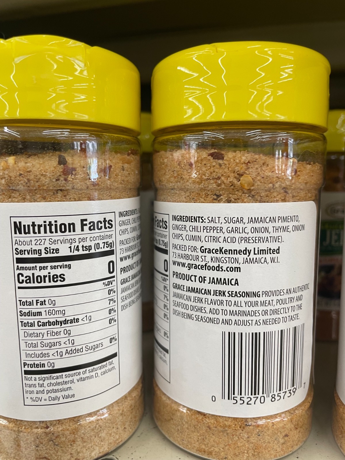 3 Pack Grace Jamaican Dried Jerk Seasoning 6 oz Authentic Caribbean Spice Blend