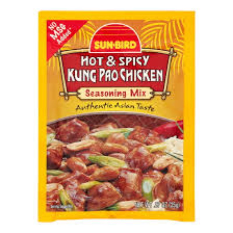 8x Sun Bird Hot & Spicy Szechwan Seasoning Mix Authentic Asian Lot Packet .75oz