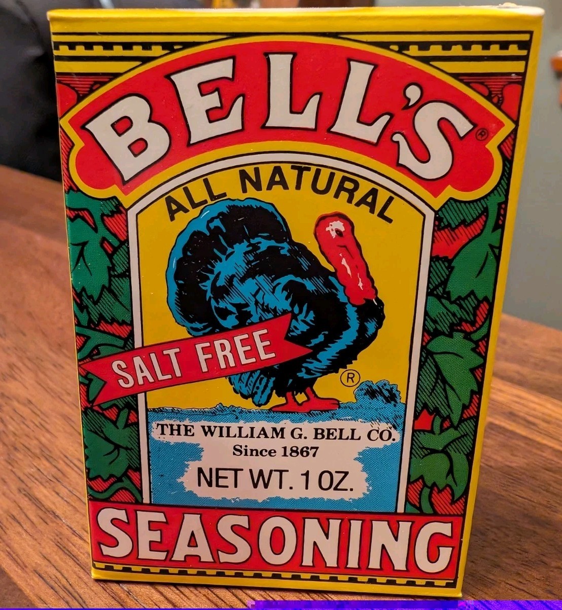 Bell’s Turkey Seasoning Mix 1 oz Salt Free All Natural NEW Unopened Thanksgiving
