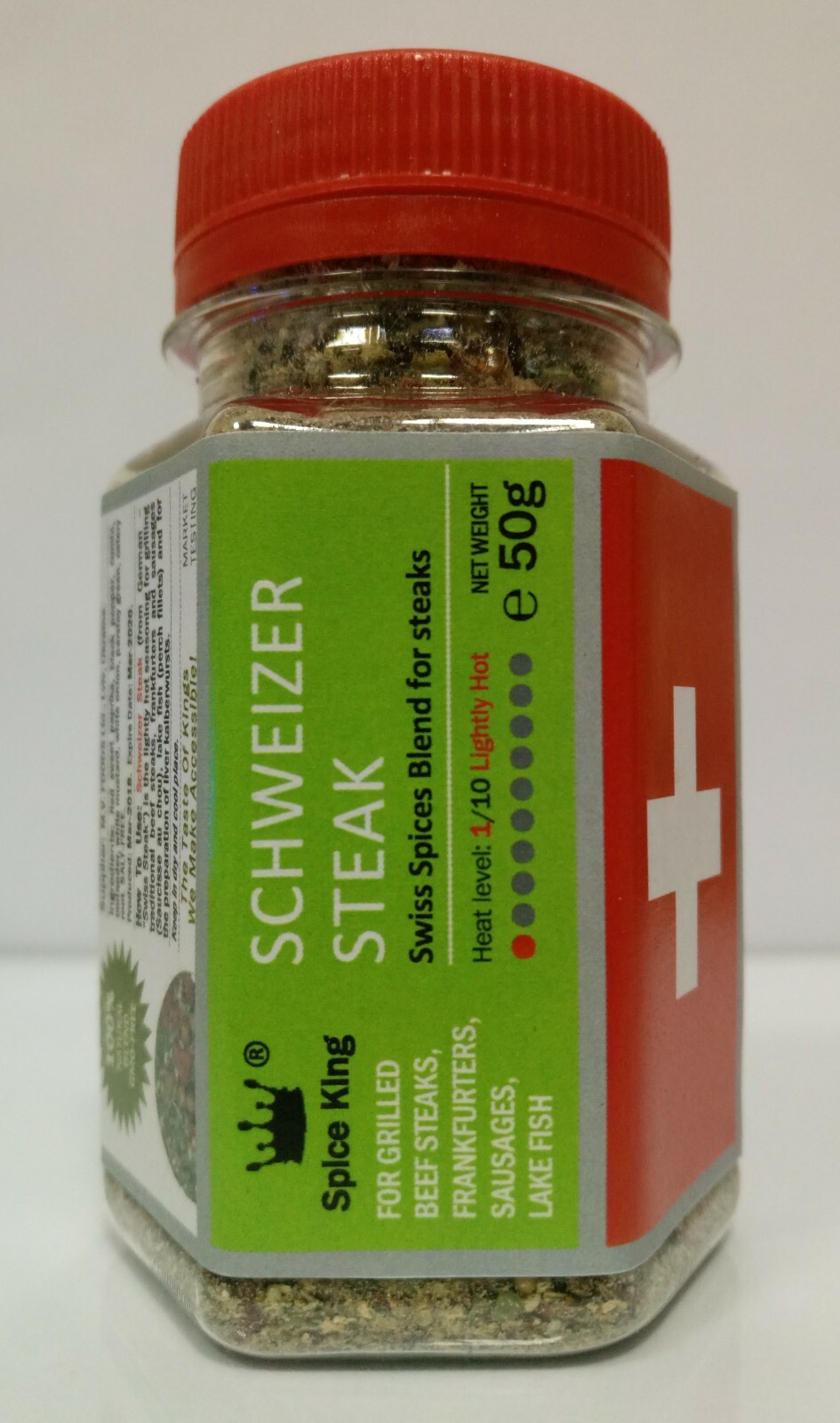 Schweizer Steak Spice King Swiss Blend steak lake fish Seasoning 40 g 1.41 oz