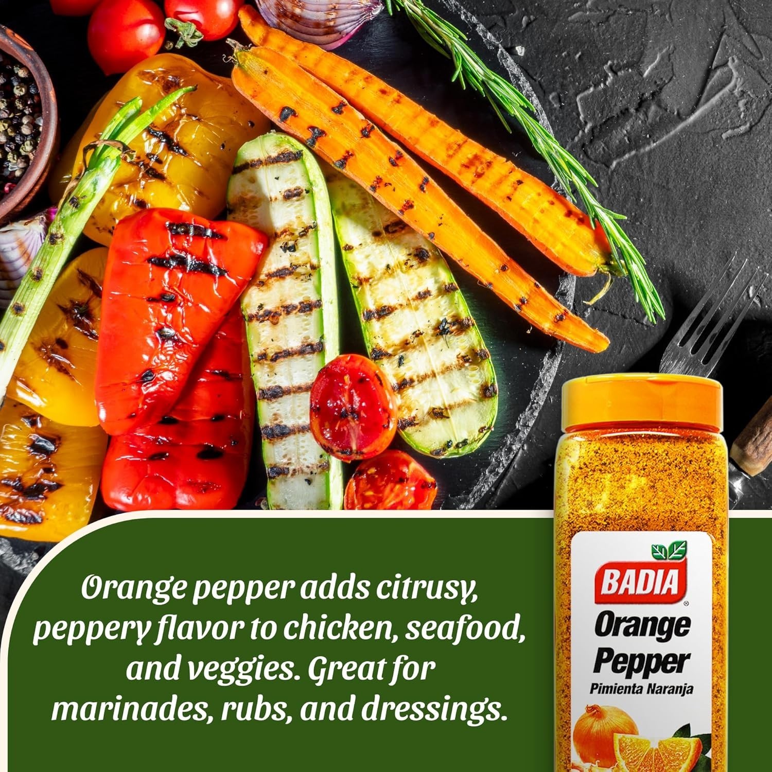 Zesty Orange Pepper Seasoning 26 oz – Gourmet Blend for Chicken & Seafood