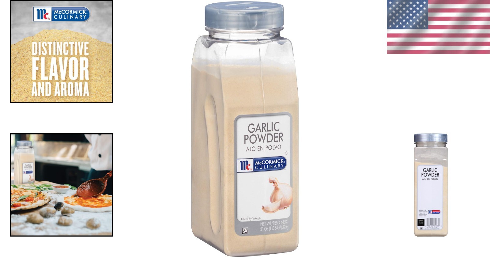 Gourmet Garlic Powder, 21 OZ – Culinary-Grade Spice for Elevating Flavor