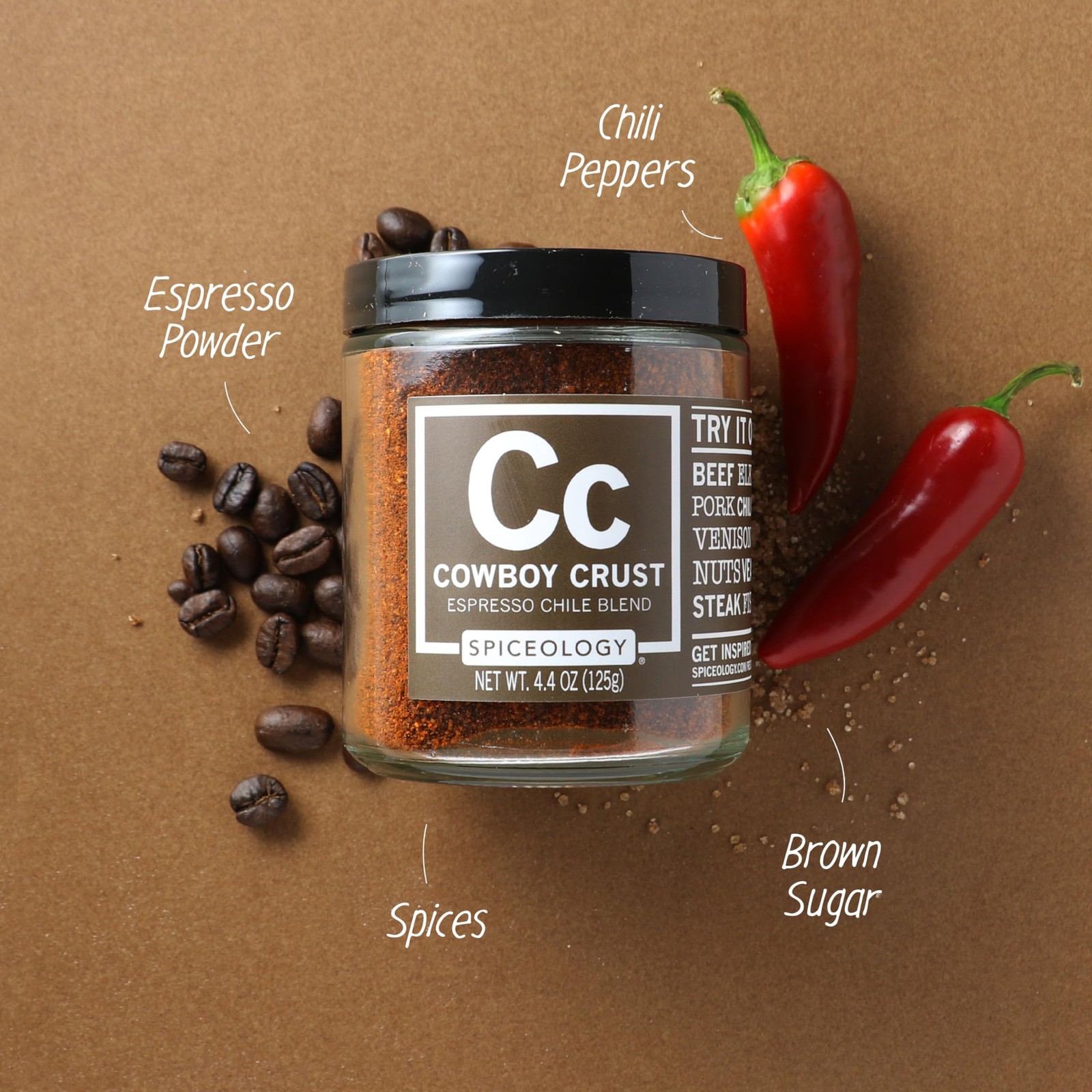 – Cowboy Crust Espresso Chile Seasoning – Bold Coffee Spice Blend & Dry Rub f…