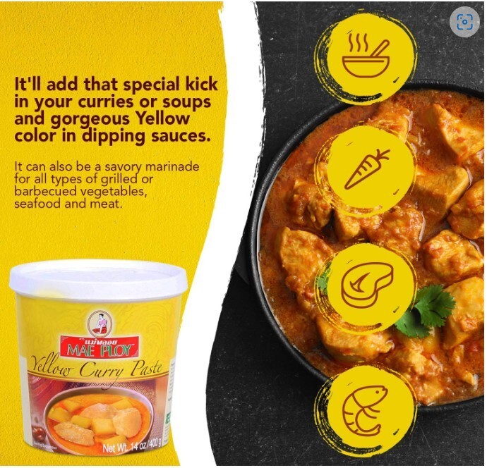 Mae Ploy Yellow Curry Paste, Large, 35-Ounce VALUE PACK!