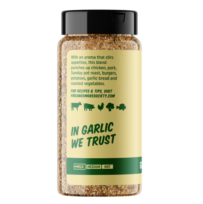 Holy Garlic All Purpose Seasoning 8.7 oz Grill Spice Blend BBQ Rubs Meat Veggies