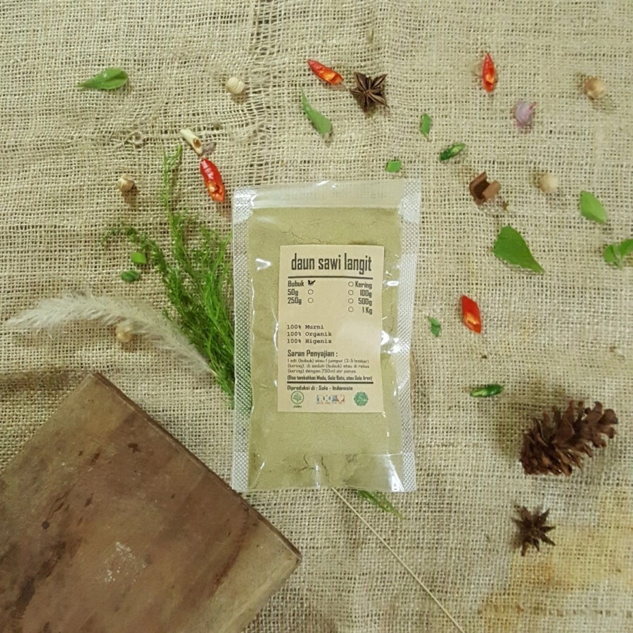 Sky Leaf Fine Powder Vernonia Cinerea Organic Herb Spices Fresh Pure Premium