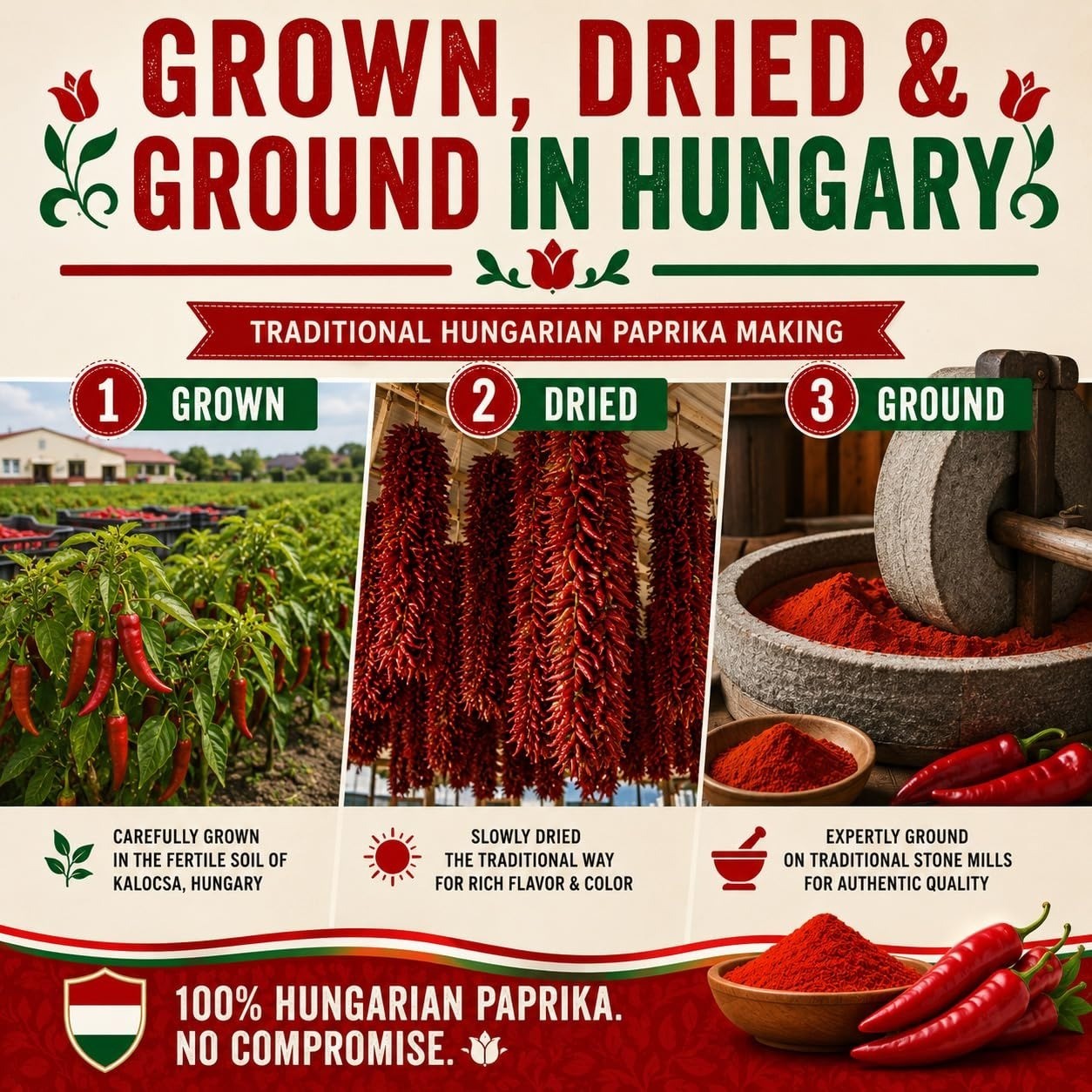 Hungarian Sweet Paprika 8.8oz – Authentic Kalocsa Spice