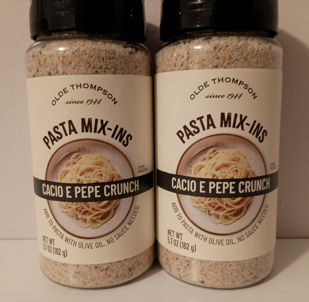 Olde Thompson Cacio E Pepe Crunch Pasta Mix-Ins Seasoning 5.7 oz (2 Pack)