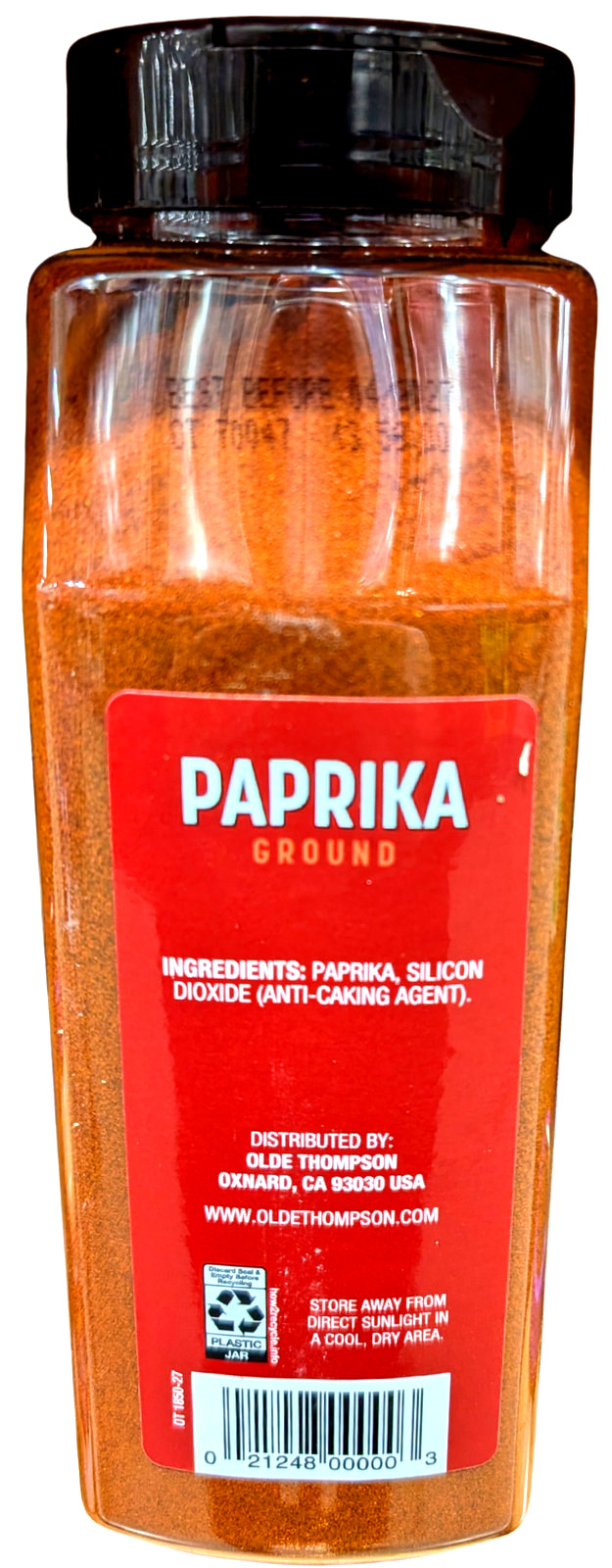 Olde Thompson Paprika Ground 17.5 oz EXP 04/2027