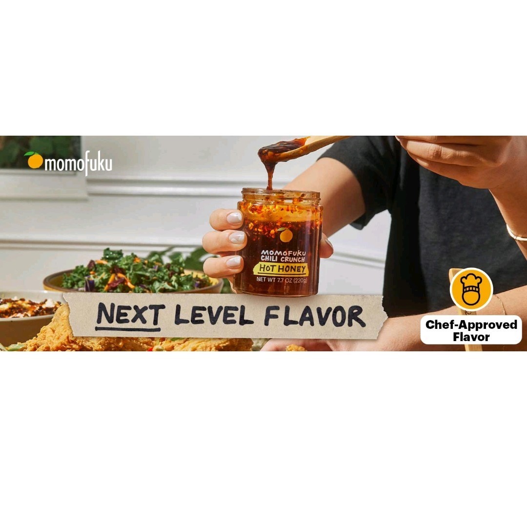 HOT HONEY MOMOFUKU CHILI CRUNCH 7.7oz Each 4 Pack