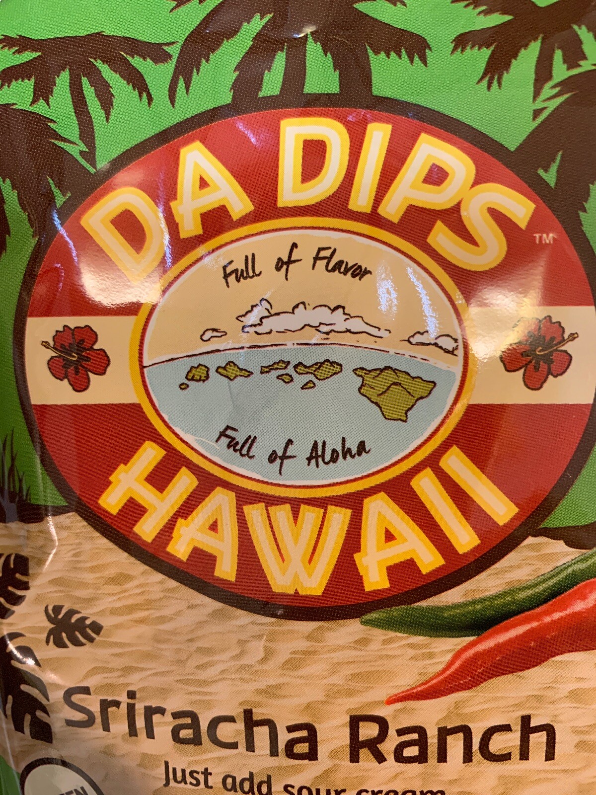 Da Dips Hawaii Discontinued Spice Packet Siracha Ranch Lot Of 4! Exp 10/27/17 L2