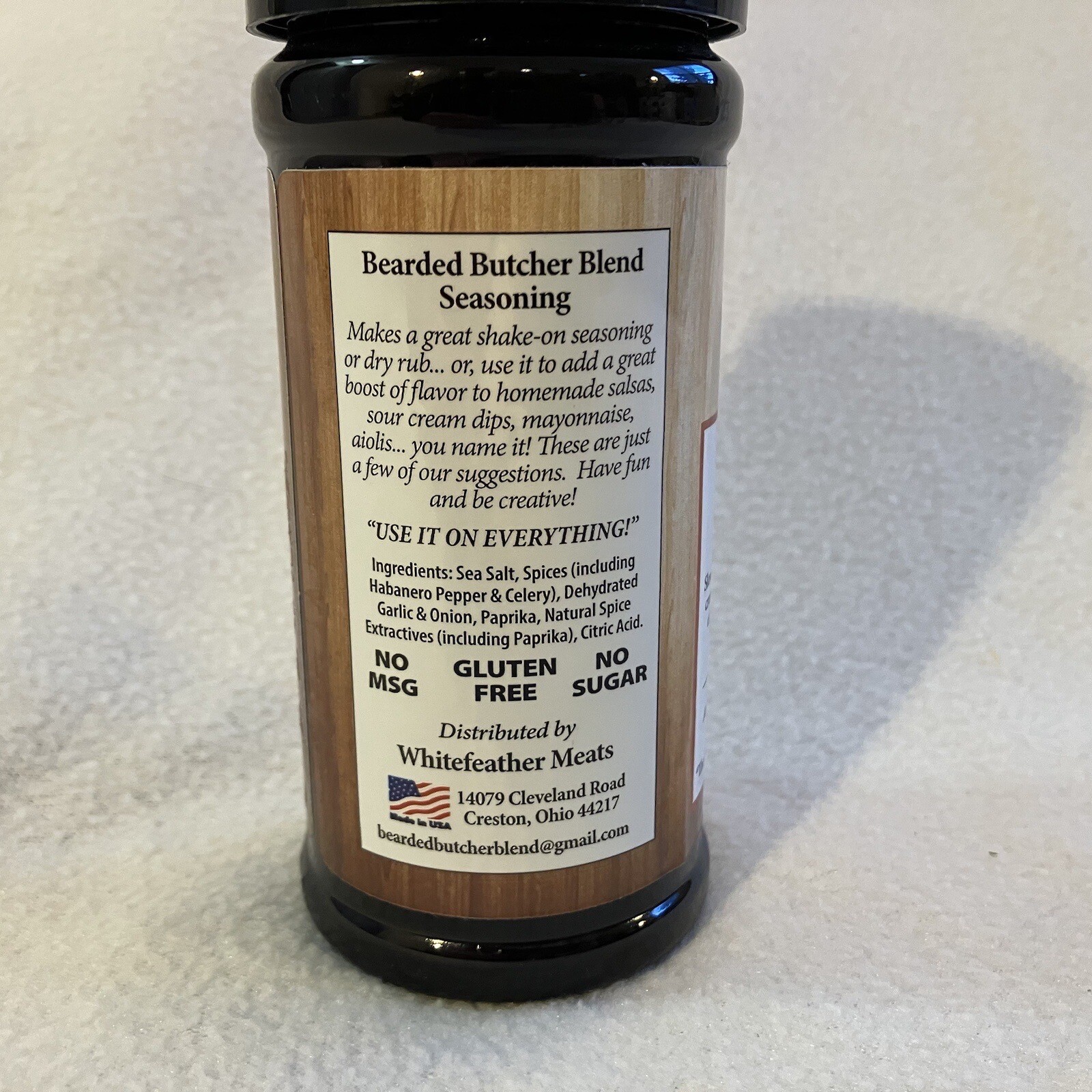 Bearded Butcher HOT Blend Seasoning Shaker 6oz