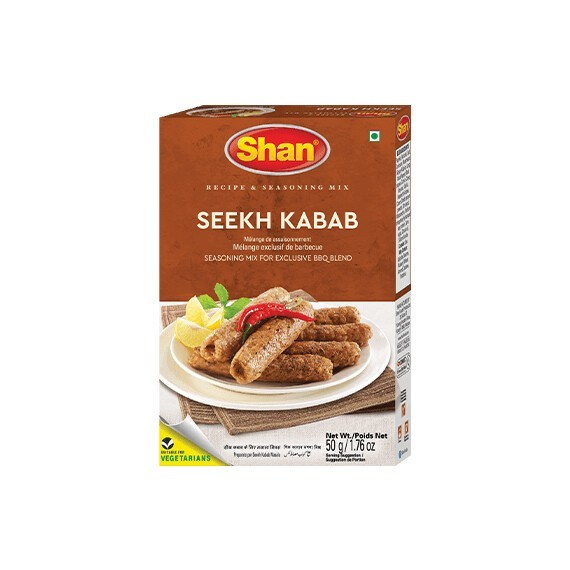 SHAN SEEKH KABAB MASALA 50G For Pakistan and Indian spice Food