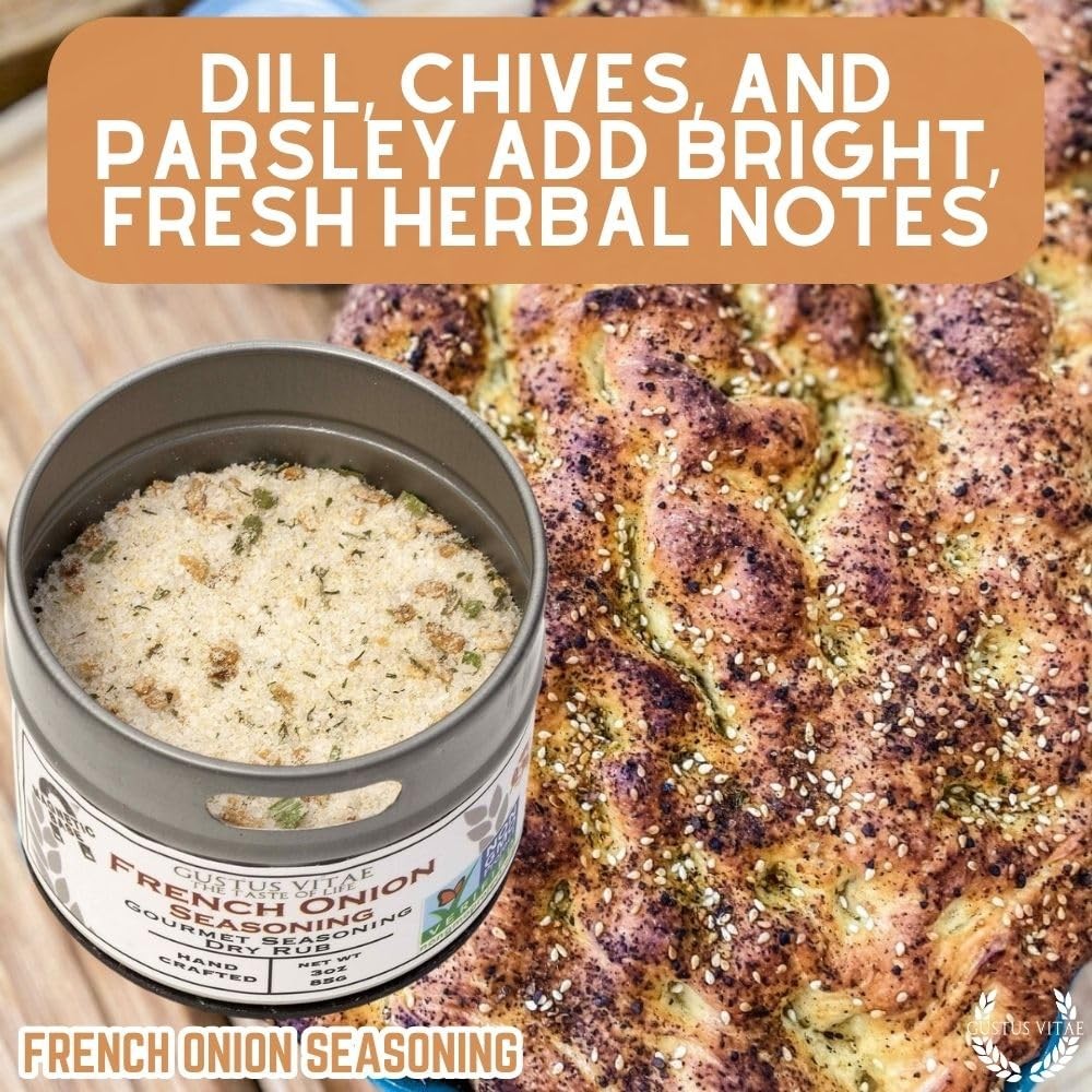 French Onion Seasoning | Authentic Artisanal Spice Mix | 3 Ounce (Pack of 1)