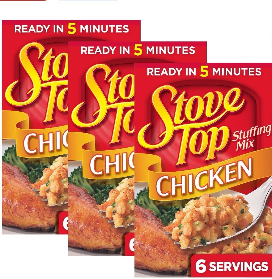 Kraft Stove Top 3 Pk. Chicken Stuffing Mix Side Dish 6 Oz.