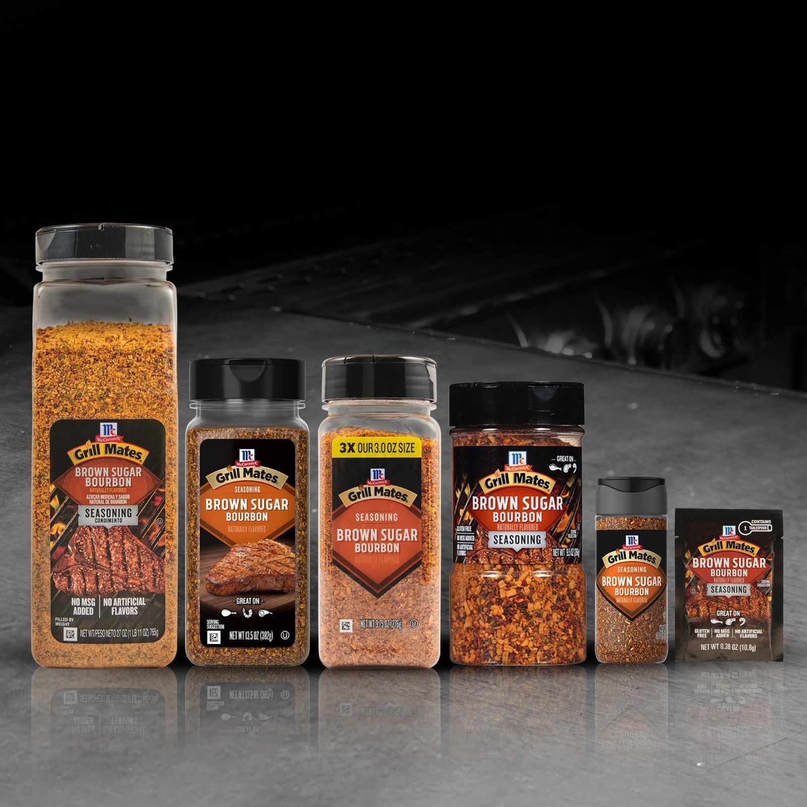 Brown Sugar Bourbon Seasoning 27oz – Sweet & Savory Spice for Steak, Poultry & V