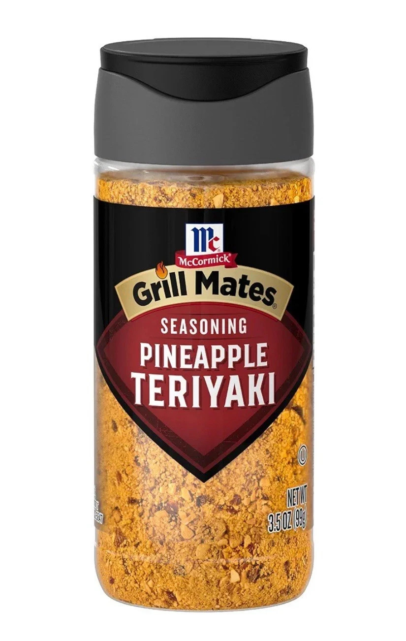 2 Pack McCormick Grill Mates Seasoning Pineapple Teriyaki 3.5 oz each jar🍍