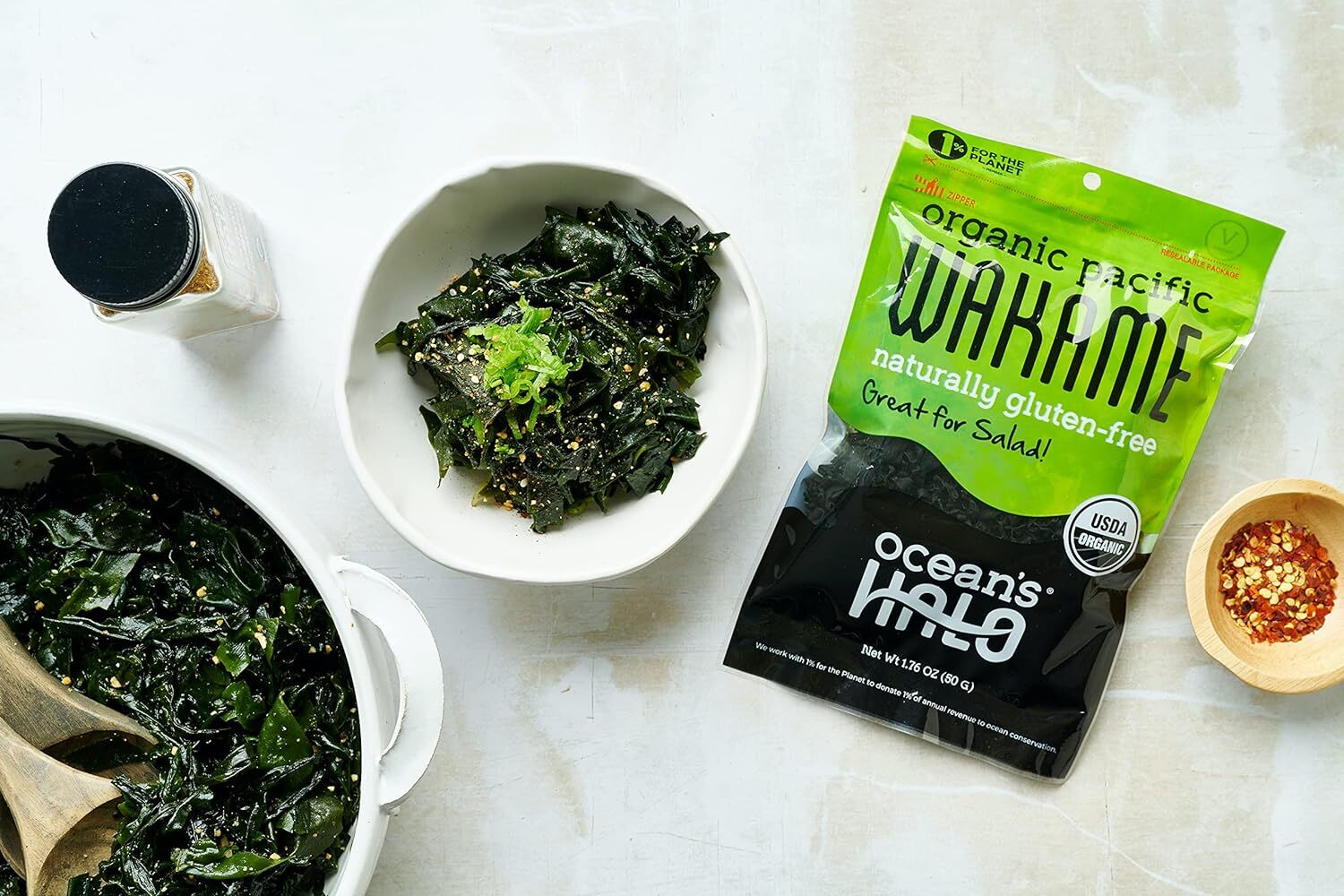 Ocean`S Halo Organic Wakame Strips 1.76 Oz