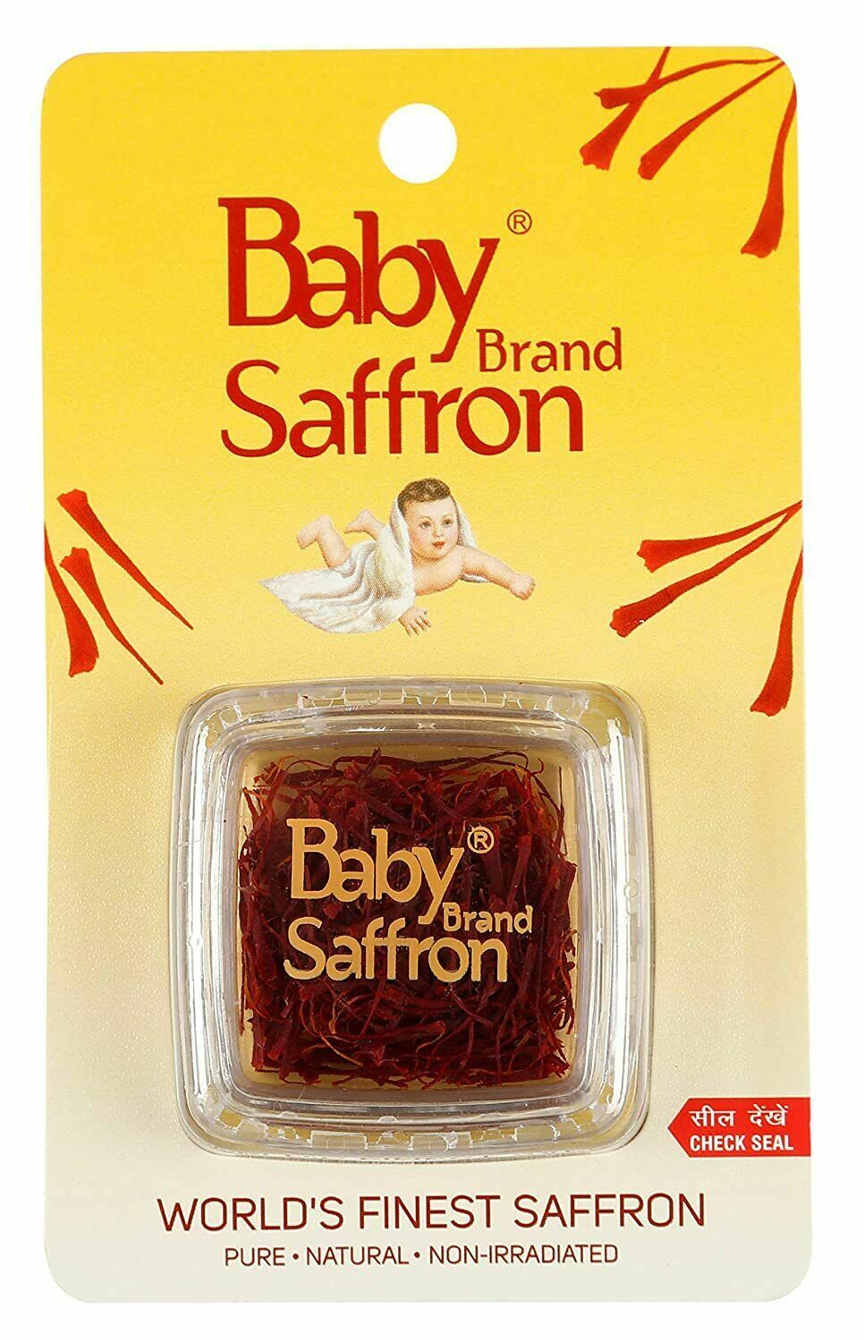 Baby Brand Saffron, 1 gm Kashmiri Indian Finest Kesar – F/Shipping