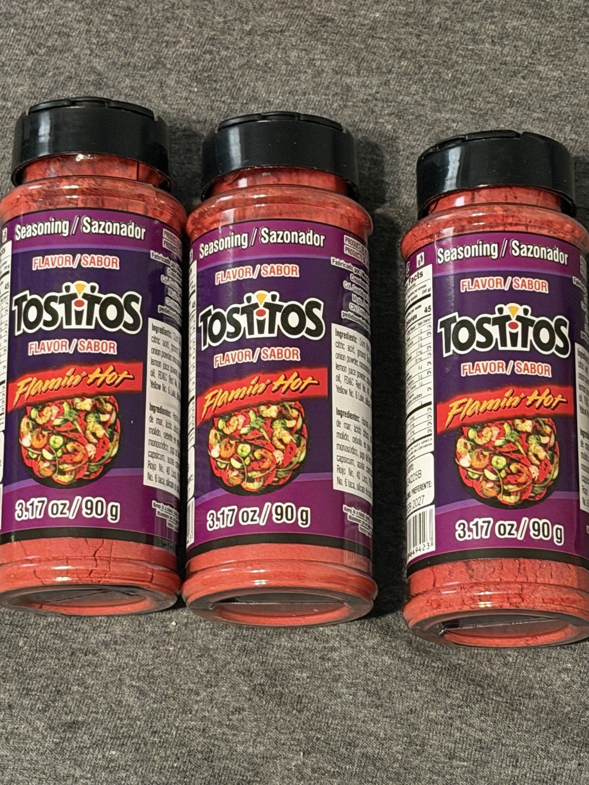 Tostitos Flamin’ Hot Seasoning Powder 90g, Exp FEB 2027, MPN SZPV24225B